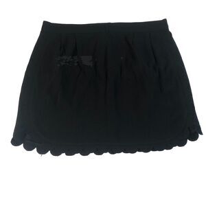 Club Monaco Women’s Black Scalloped Alea Skirt Size 10